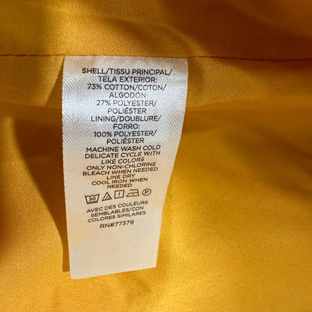 Ann Taylor Yellow Cropped Blazer with Tailored Fit - Picture 5 of 5